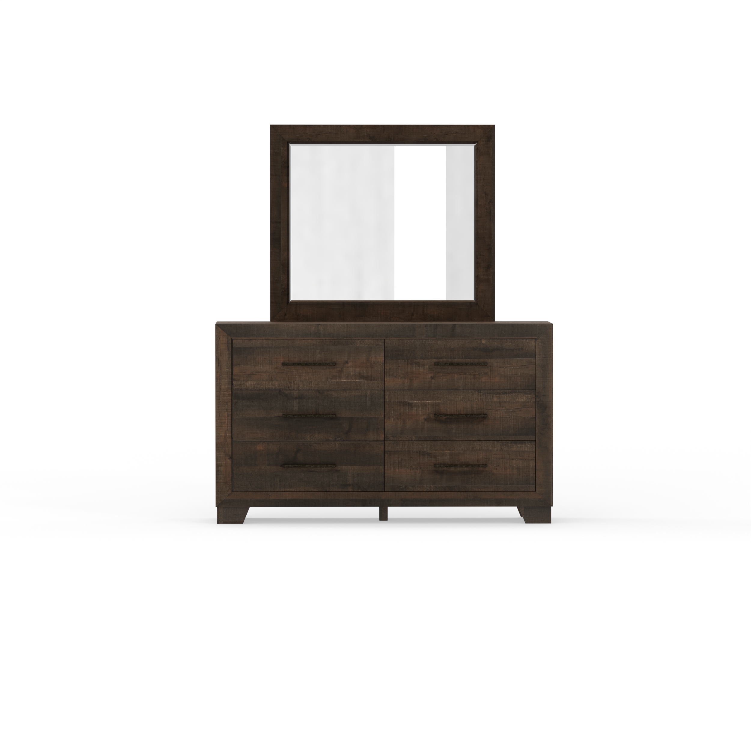calvin brown 6 drawer dresser Calvin Dresser and Mirror
