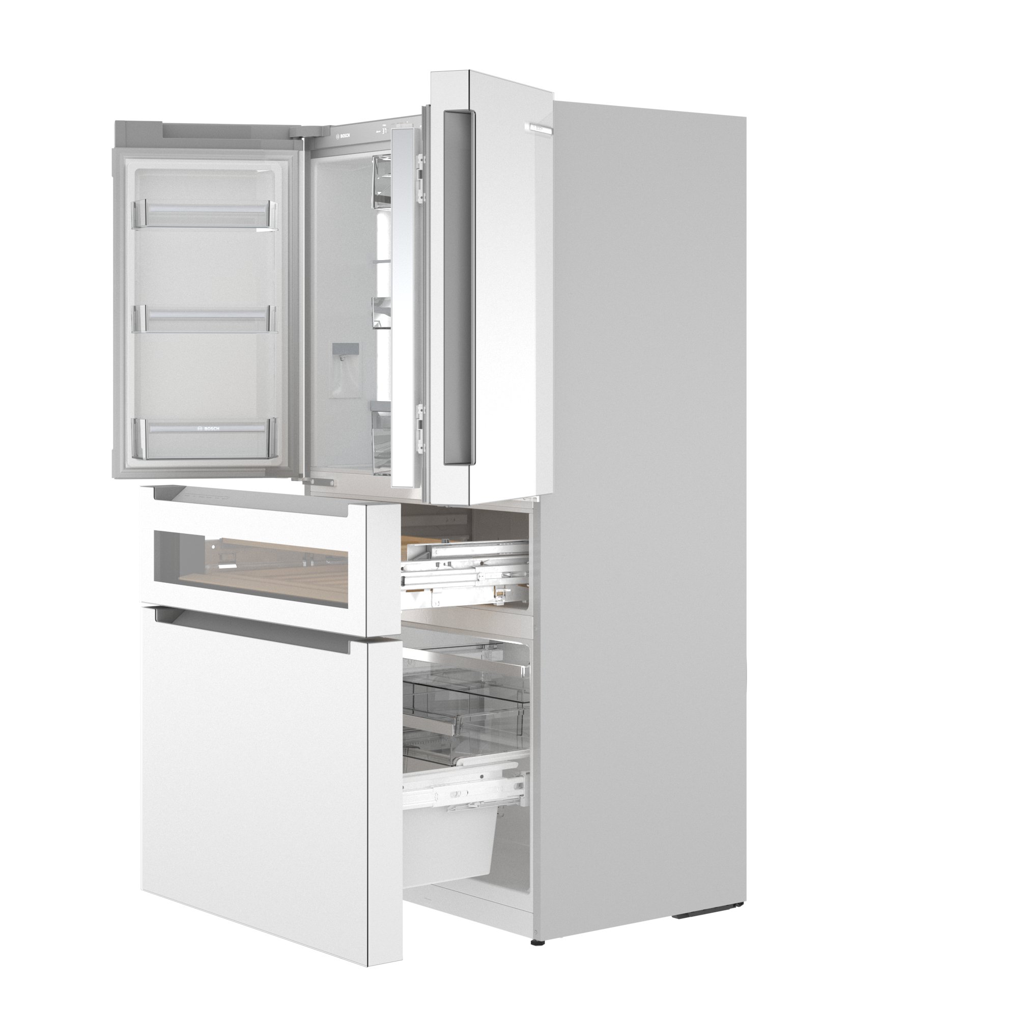 Bosch® 800 Series 36 in. 20.5 Cu. Ft. Arctic White Counter Depth