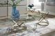 Signature Design by Ashley® Crimonti 3-Piece Glass Top Table Set with Champagne Base-4
