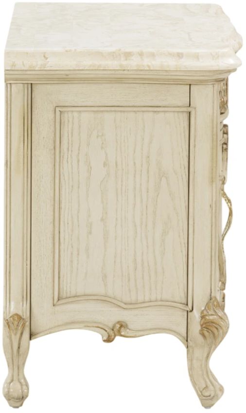Michael Amini® Platine De Royale Champagne Nightstand-2