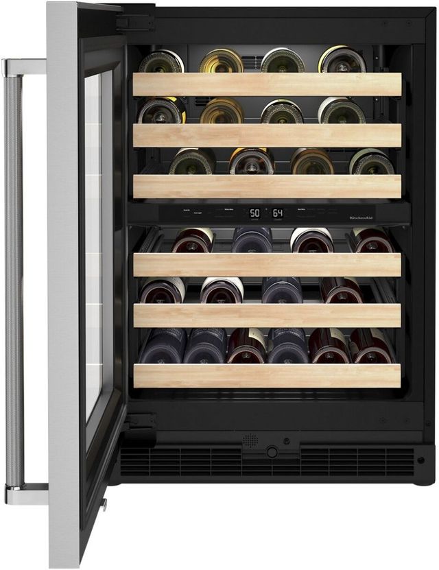 KitchenAid® 24" Stainless Steel Wine Cooler-5