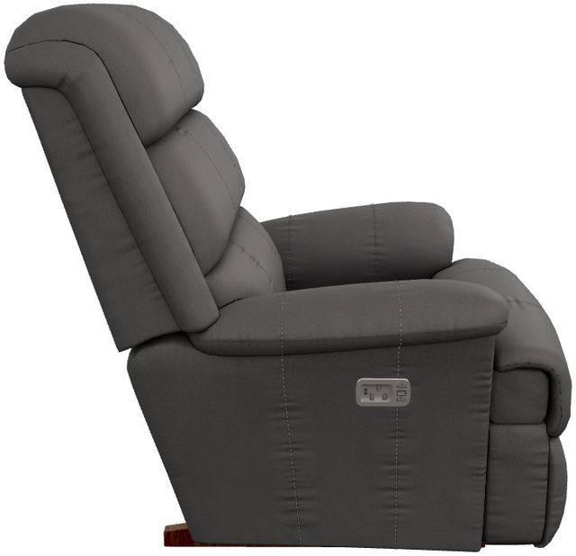 La-Z-Boy® Astor Shitake Leather Power Rocking Recliner with Headrest-2