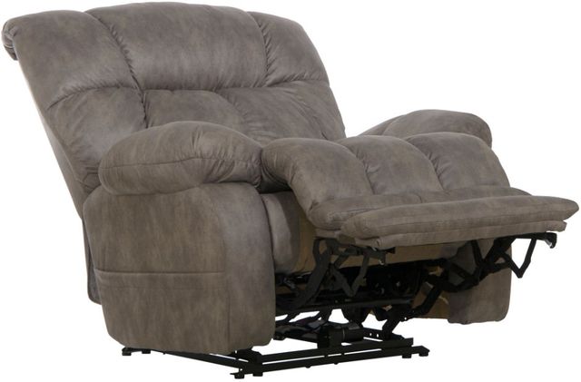 Catnapper® Dawkins Charcoal Oversized Power Lay Flat Recliner with Extra Extension Footrest-2
