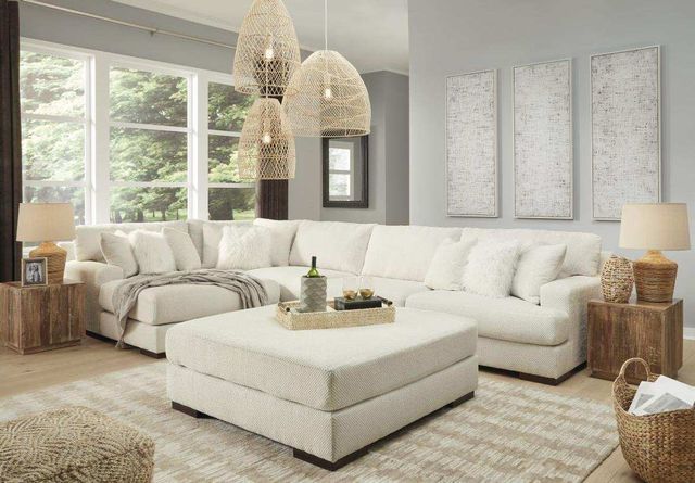 Signature Design by Ashley® Zada 2-Piece Ivory Living Room Seating Set-3