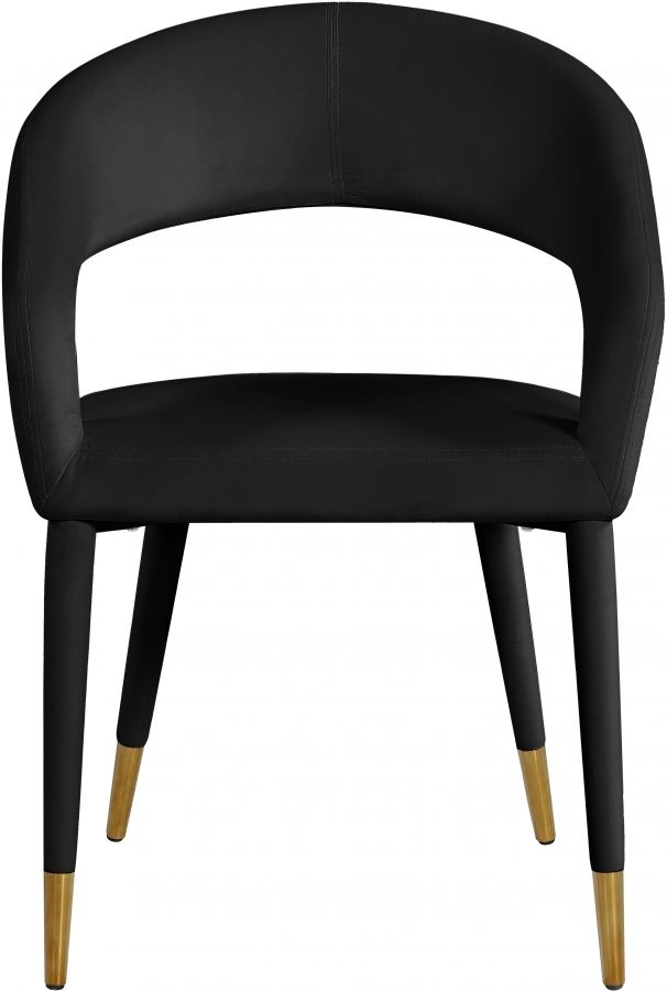 Meridian Furniture Destiny Black Velvet Dining Chair-1