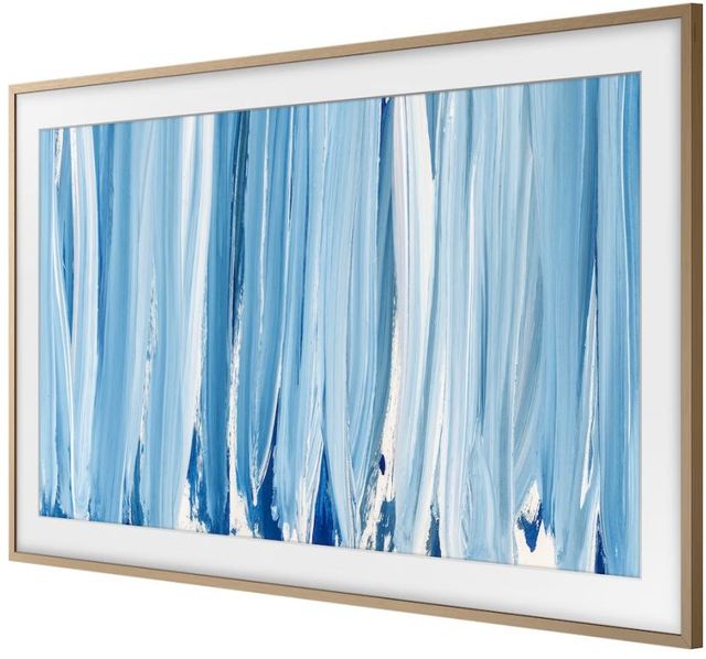 Samsung The Frame 65'' Beige Wood Customizable Bezel-1