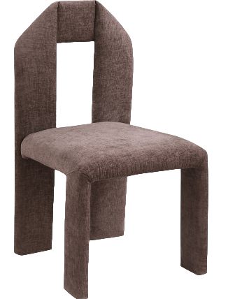 Meridian Furniture Bennett Brown Chenille Dining Chair-0