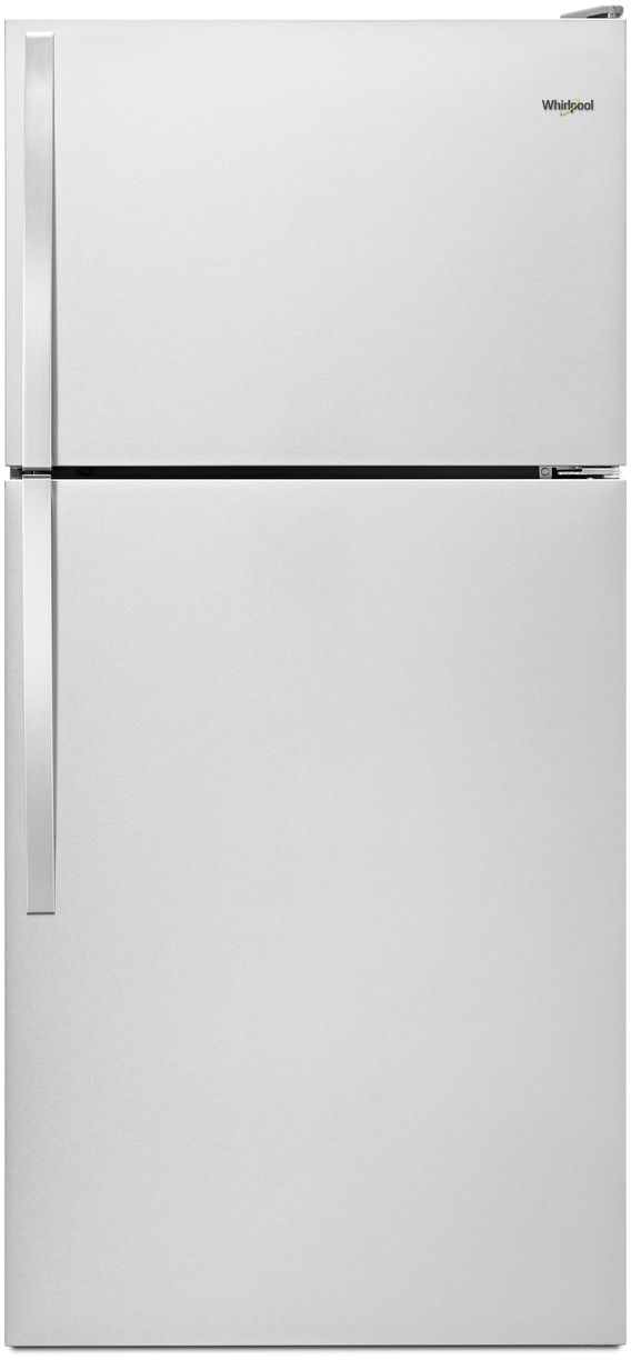 Whirlpool® 28 in. 14.3 Cu. Ft. Monochromatic Stainless Steel Top Freezer Refrigerator
