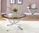 Coaster® Brooke 2-Piece Chrome Occasional Table Set-3
