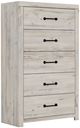 Perdue Woodworks 66,000 Essential White 32" 5-Drawer Chest-0
