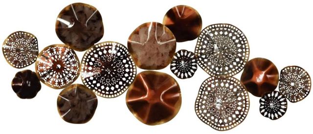 Classy Art Brown Circles Wall Decor-0