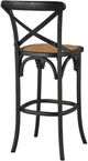 Forty West Bennett Black X-Back Bar Stool-3