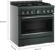 KitchenAid® 36" Juniper 6 Burner Pro Style Gas Range with No Preheat Air Fry Mode-1