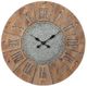 Signature Design by Ashley® Payson Antique Gray/Natural Wall Clock-0