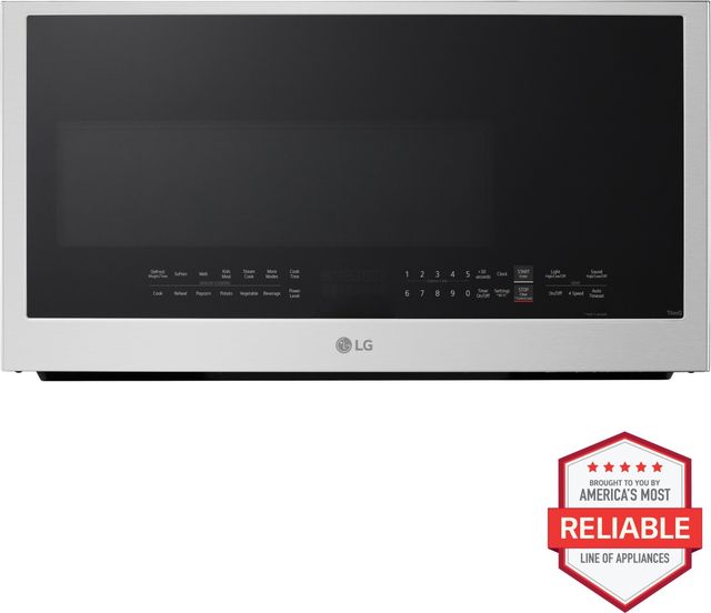 LG 2 Cu. Ft. PrintProof® Stainless Steel Wi-Fi Enabled Over The Range Microwave with EasyClean®-2