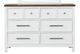 Furniture of America® Pinetop Dark Brown/White Dresser-3