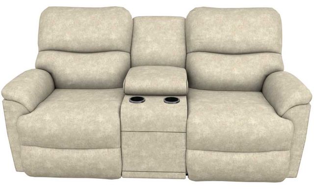 La-Z-Boy® Trouper Stucco Power Reclining Loveseat with Console, Headrest, and Lumbar-1