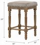 ACME Furniture Farsiris 2-Piece Beige/Weathered Oak Counter Stool Set-2