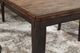 TEI Shelton Jacobean/Rustic Burnt Ginger Dining Table-2