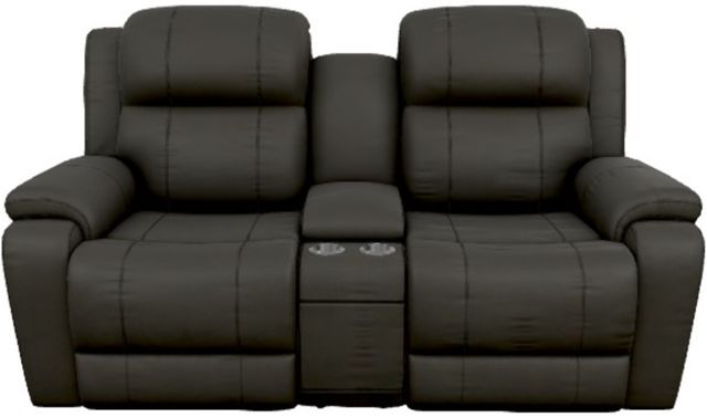 La-Z-Boy® Dorian Mineral Leather Manual Reclining Loveseat with Console-1