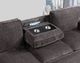 Global Furniture USA U0203 Dark Gray Reversible Pull-Out Sofa Bed -3