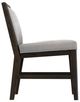 International Furniture Direct Dark Mezquite Dark Amber/Gray Upholstered Dining Side Chair-3