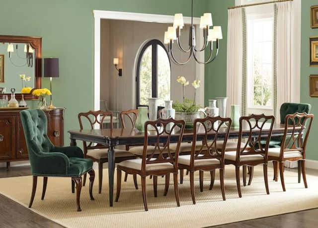 Hooker® Furniture Charleston Maraschino Cherry/Venice Pine Host Dining Arm Chair-1