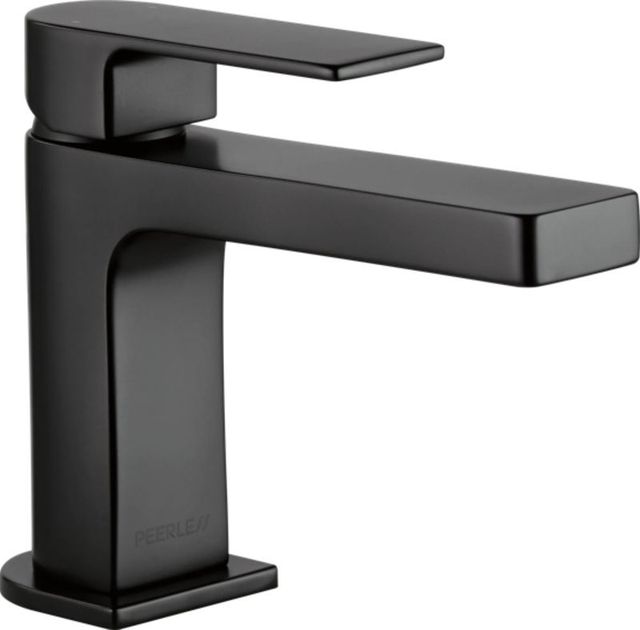 Peerless Xander® Matte Black Single Handle Lavatory Faucet with Pop-Up-0