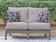 Signature Design by Ashley® Cove Beach Gray Plastic Outdoor Loveseat-1