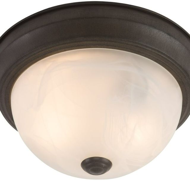 YHD Dark Brown 2-Light Flush Mount Lighting-3