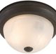 YHD Dark Brown 2-Light Flush Mount Lighting-3