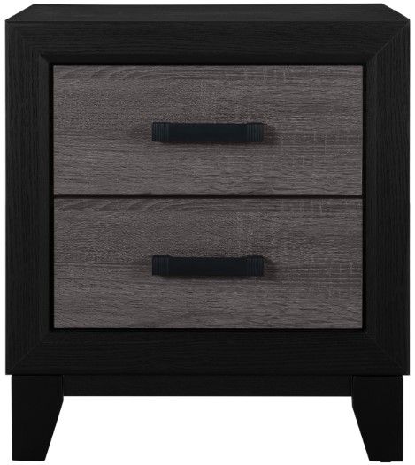 Global Furniture USA Lisbon Gray/Black Nightstand-0
