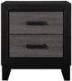 Global Furniture USA Lisbon Gray/Black Nightstand-0