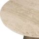 Uttermost® Midsummer Beige Aluminum/Stone Indoor-Outdoor Bistro Table with Antique Brass Base-2