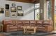 Parker House® Rockford 6-Piece Verona Saddle Power Reclining L-Shape Sectional with Power Headrests-2