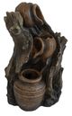 A & B Home Aged Brown 3-Tier Outdoor Decorative Water Fountain-0