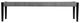 Armen Living Rhett Black/Grey Outdoor Bench-1