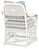Century® Customizable Thomas O'Brien Mainland Wicker Chalk White Hularo Large Outdoor Dining Arm Chair-1