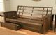 Kodiak Furniture Washington Suede Black/Rustic Walnut Full Storage Futon with Mattress-2