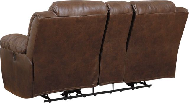 Signature Design by Ashley® Stoneland Chocolate Power Reclining Loveseat with Console-2