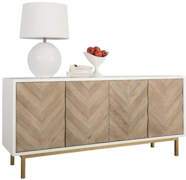 Decor-Rest® Furniture LTD Galley White Credenza-2