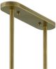 Currey & Company Combermere Antique Brass/Linen Rectangular Chandelier-4