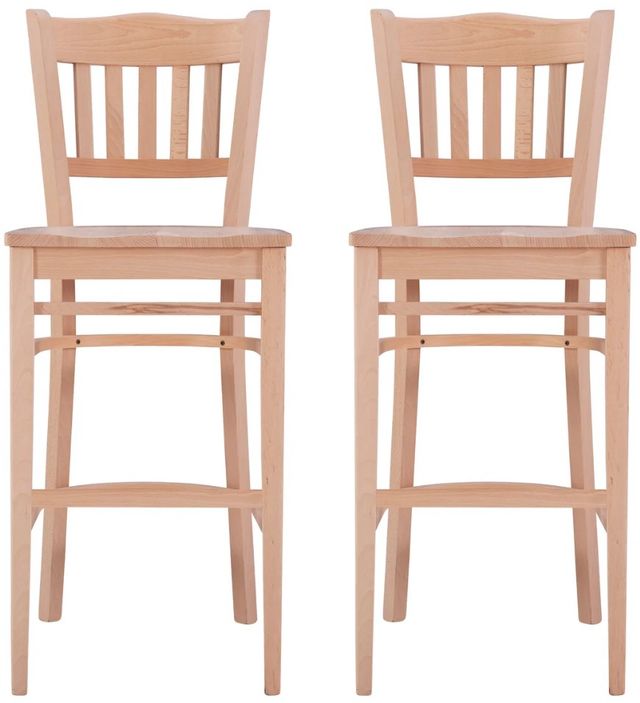 Linon Minetta 2-Piece Unfinished Bar Stool-3