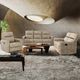 Primo™ International Gotham Bruce Taupe Faux Leather Manual Motion Sofa-2