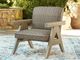 Signature Design by Ashley® Carisbo Beige Woven Outdoor Rocking Lounge Chair-4