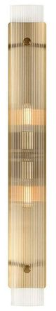 Uttermost® Elmhurst Glass 2-Light Sconce with Warm Brass Accent-0