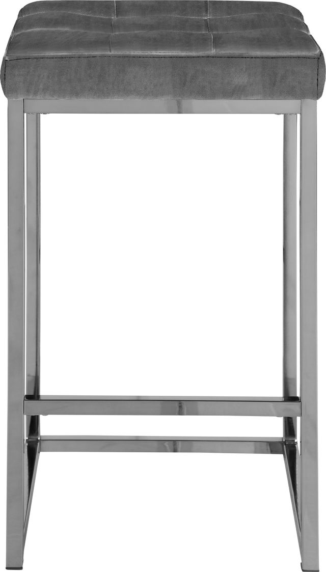 Meridian Furniture Nicola Gray Velvet Counter Stool-1