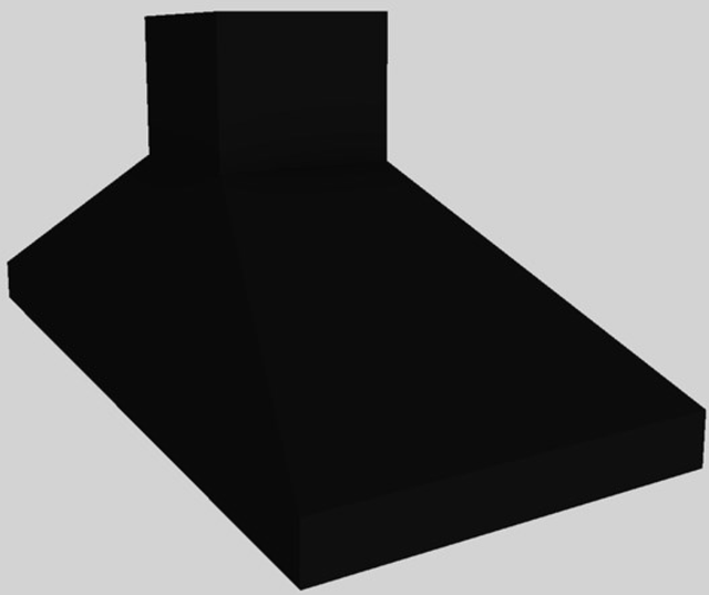 Vent-A-Hood® 66" Black Euro-Style Island Range Hood-4