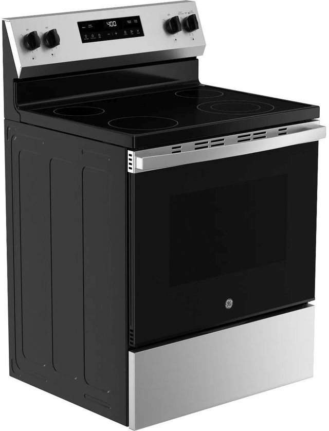 GE® 400 Series 30" Stainless Steel Freestanding Electric Range-2