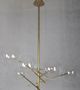 YHD Antique Brass 6-Light Chandelier-1